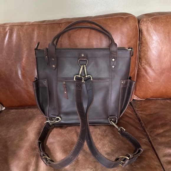 OOAK Nena & Co convertible leather bag/backpack main image 4
